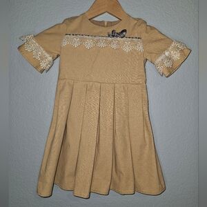 Only Little Once Dress 4T Pleated Skirt Dress